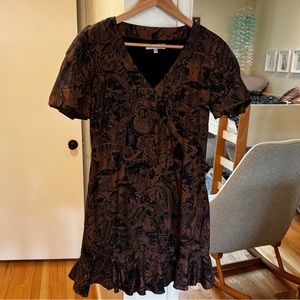 See by Chloe silk/cotton balloon sleeve dress size 6